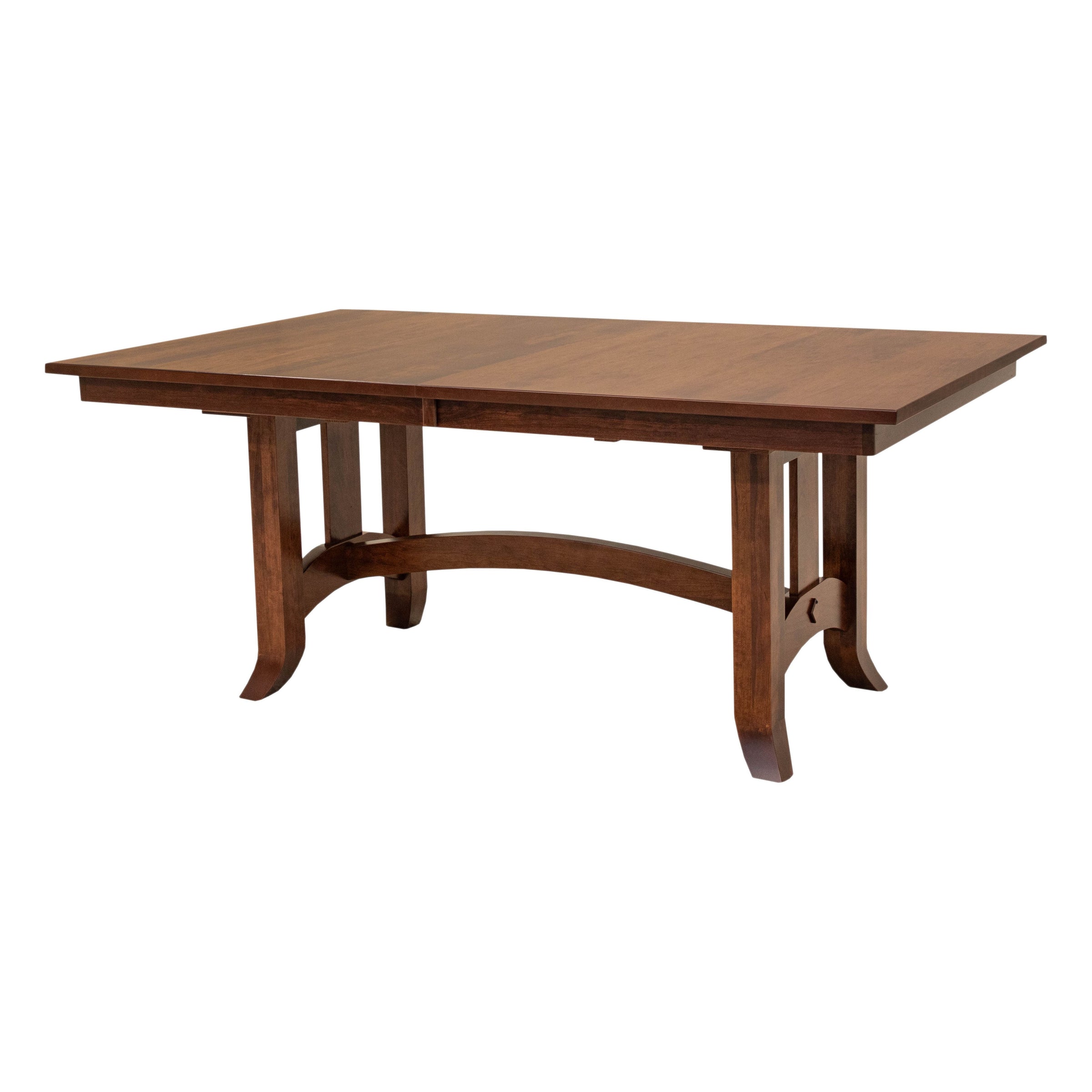 South Gate Mission Hill Cherry Wood Extending Amish Dining Table | ASB