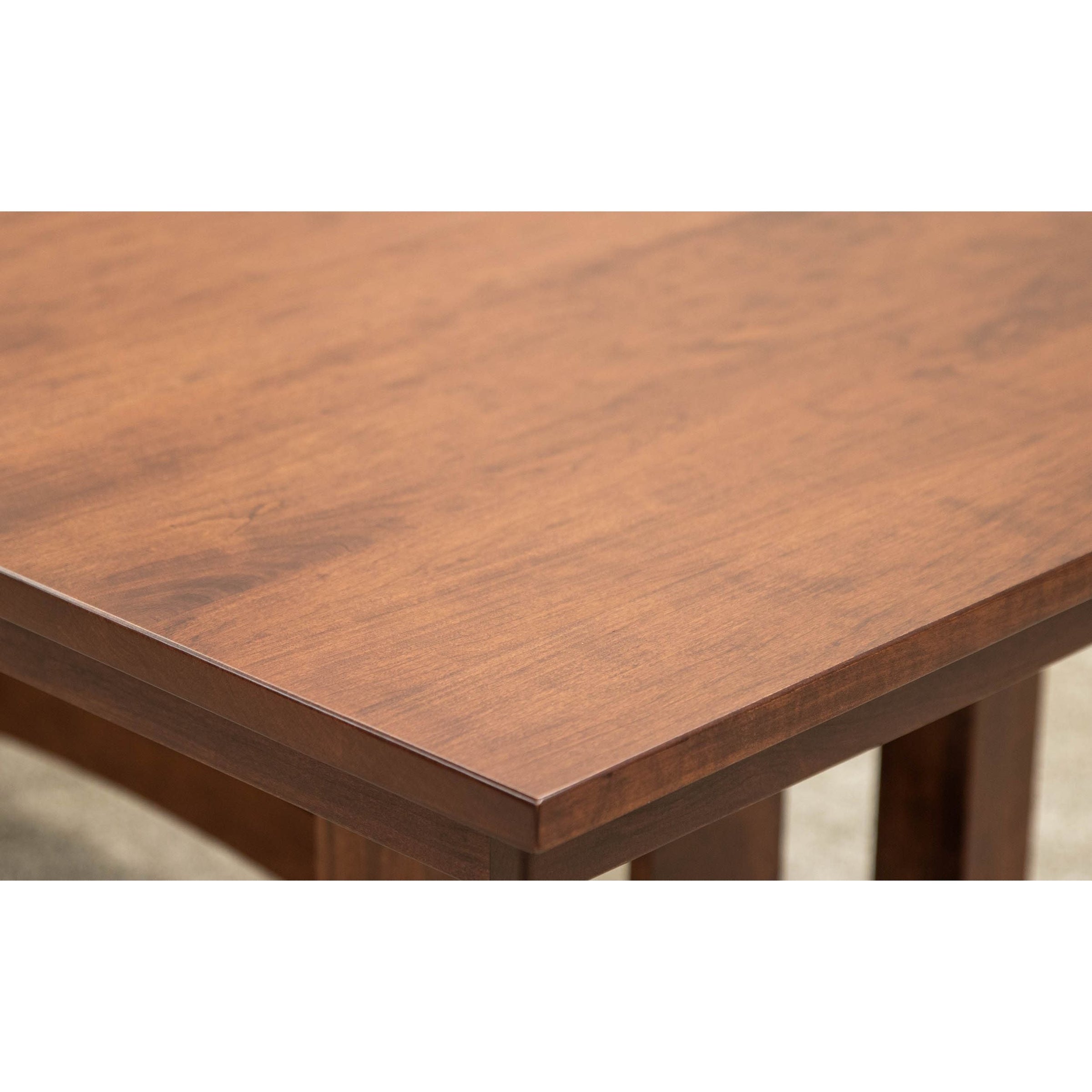 South Gate Mission Hill Cherry Wood Extending Amish Dining Table | ASB