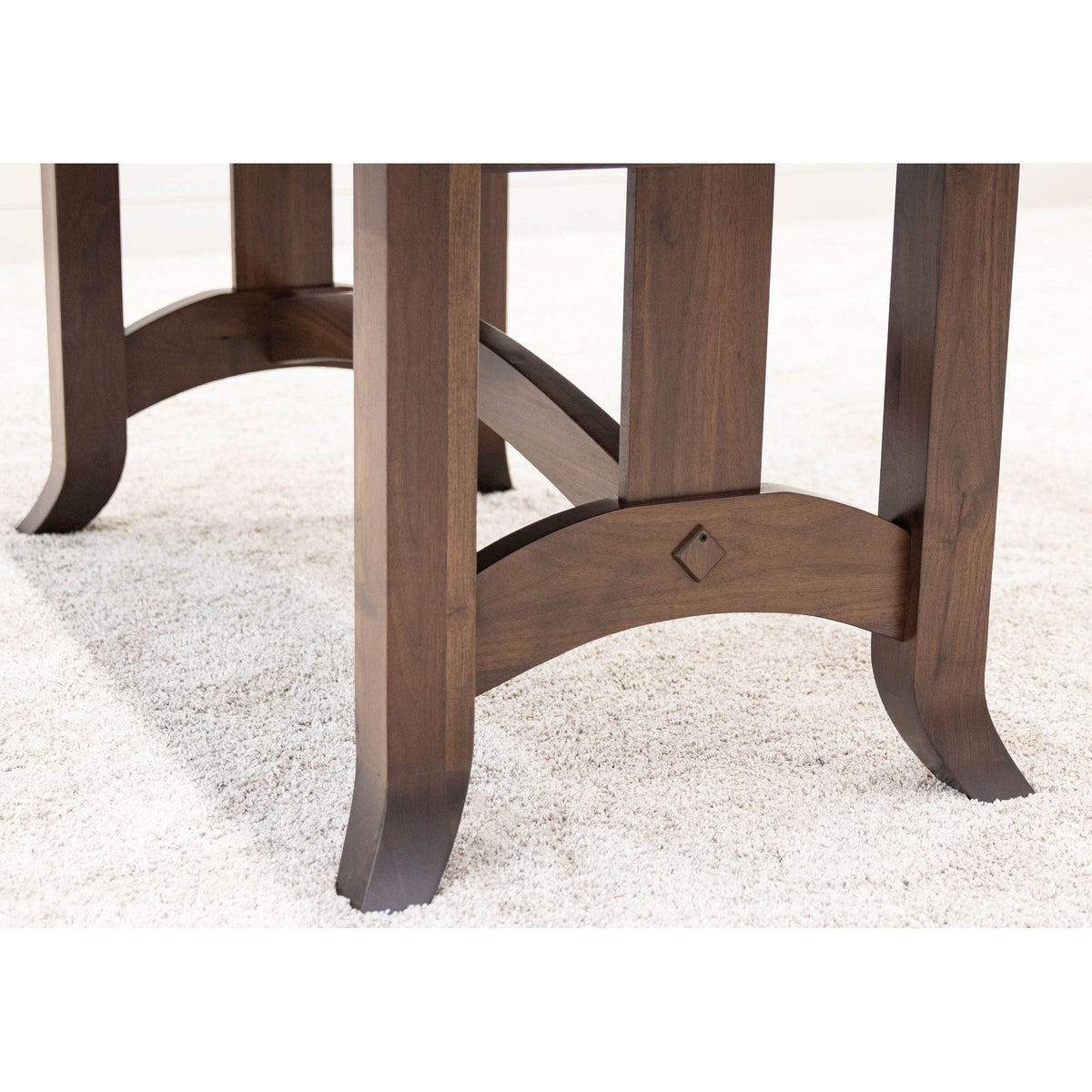 South Gate Walnut Wood Extending Amish Dining Table | CO