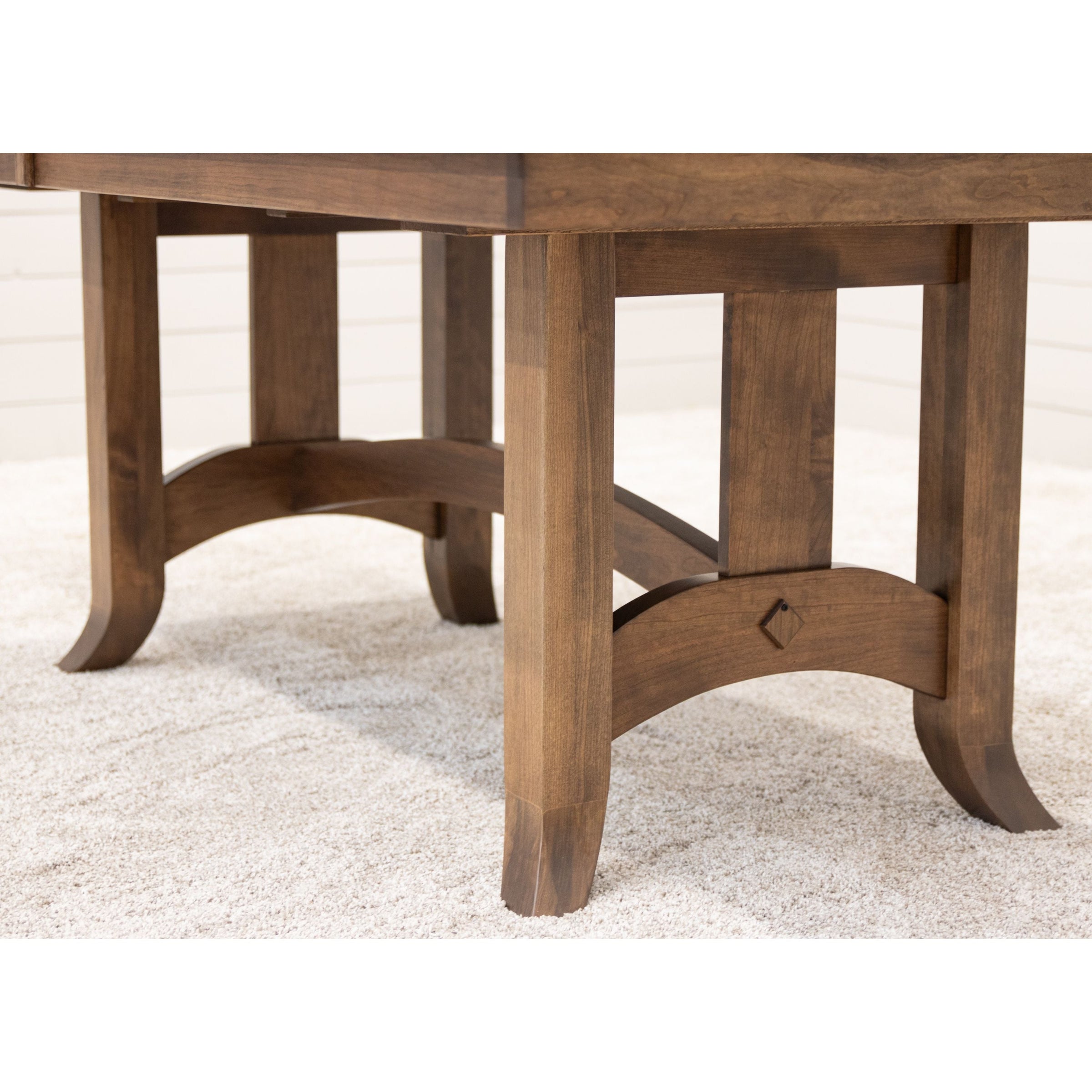 South Gate Cherry Wood Extending Amish Dining Table | CO