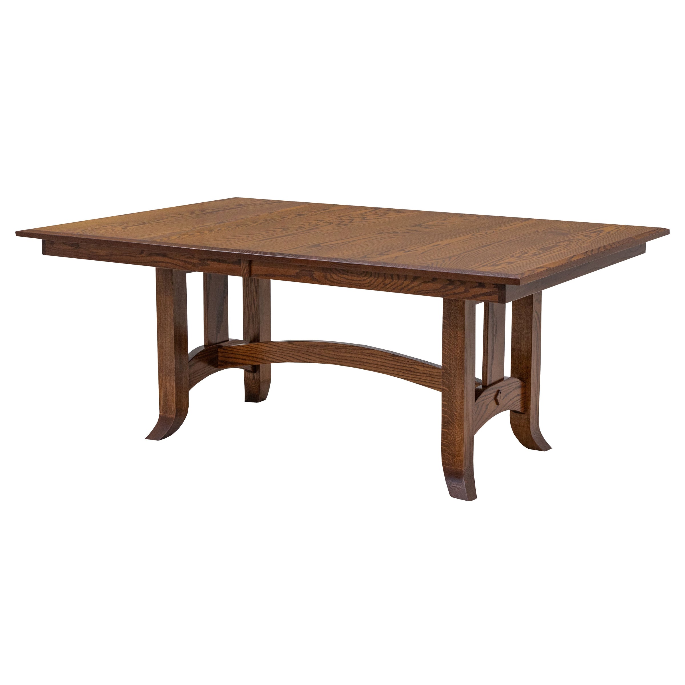 South Gate Oak Wood Extending Amish Dining Table | ASB
