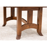 South Gate Oak Wood Extending Amish Dining Table | MC
