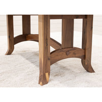 South Gate Mission Walnut Wood Extending Amish Dining Table | NAT