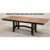South Gate Mission Walnut Wood Extending Amish Dining Table | NAT