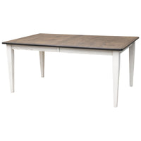 Mid Century Classic White & Wood Extending Dining Table | O-GW&RWO-SB