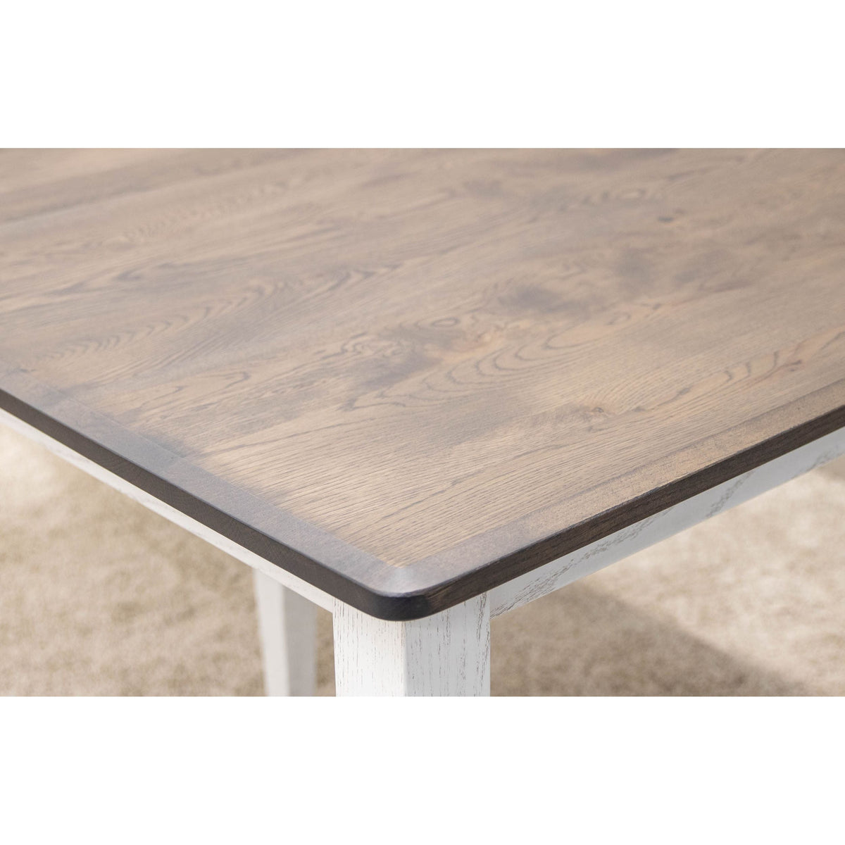 Mid Century Classic White & Wood Extending Dining Table | O-GW&RWO-SB