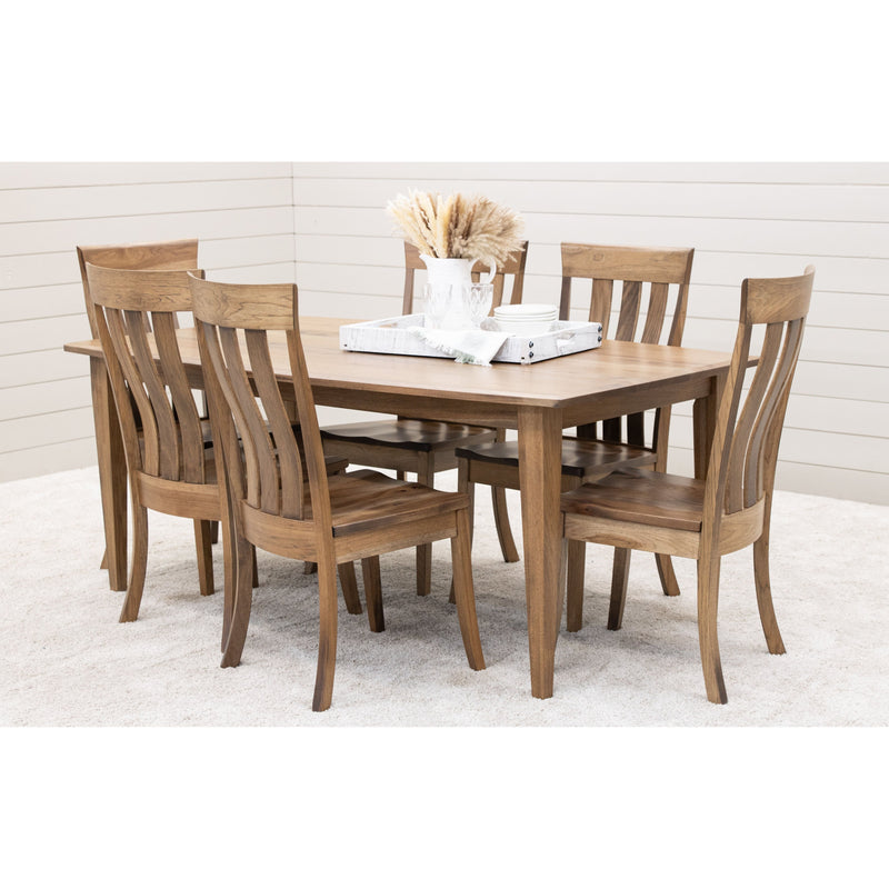 Carson Shaker Amish Hickory Wood Extending Dining Table | CO