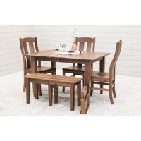 Seattle Shaker Walnut Wood Expandable Dining Bench | NAT