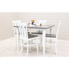 Clinton Shaker White & Wood Extending Pub Table | M-DW&RWO-GRB