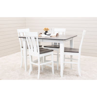 Clinton Shaker White & Wood Extending Pub Table | M-DW&RWO-GRB