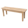 Seattle Shaker Maple Wood Dining Bench | DS