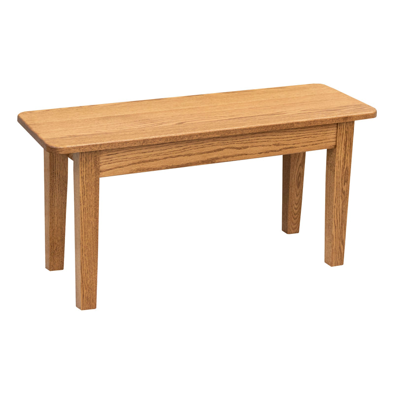 Seattle Shaker Oak Wood Dining Bench | FW