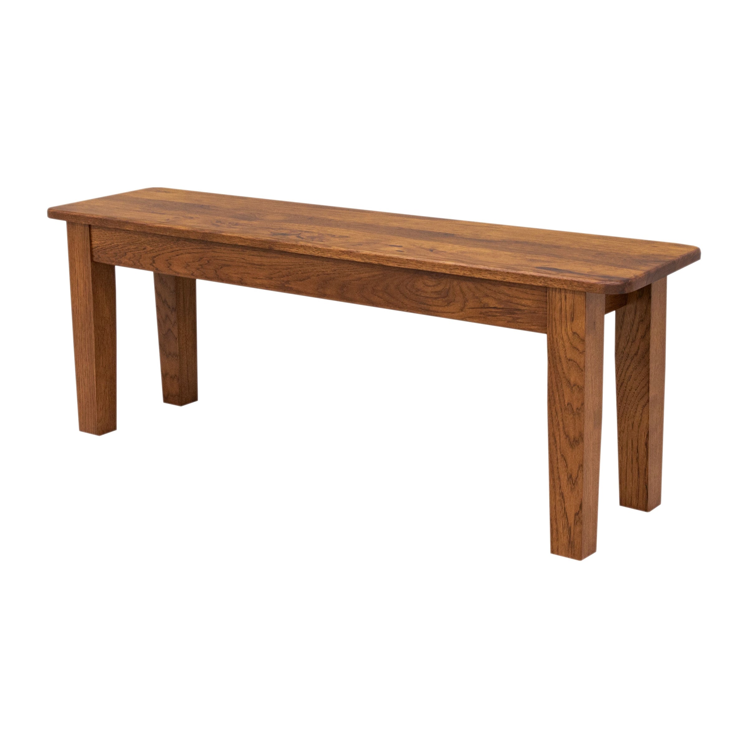Seattle Shaker Hickory Wood Dining Bench | ASB