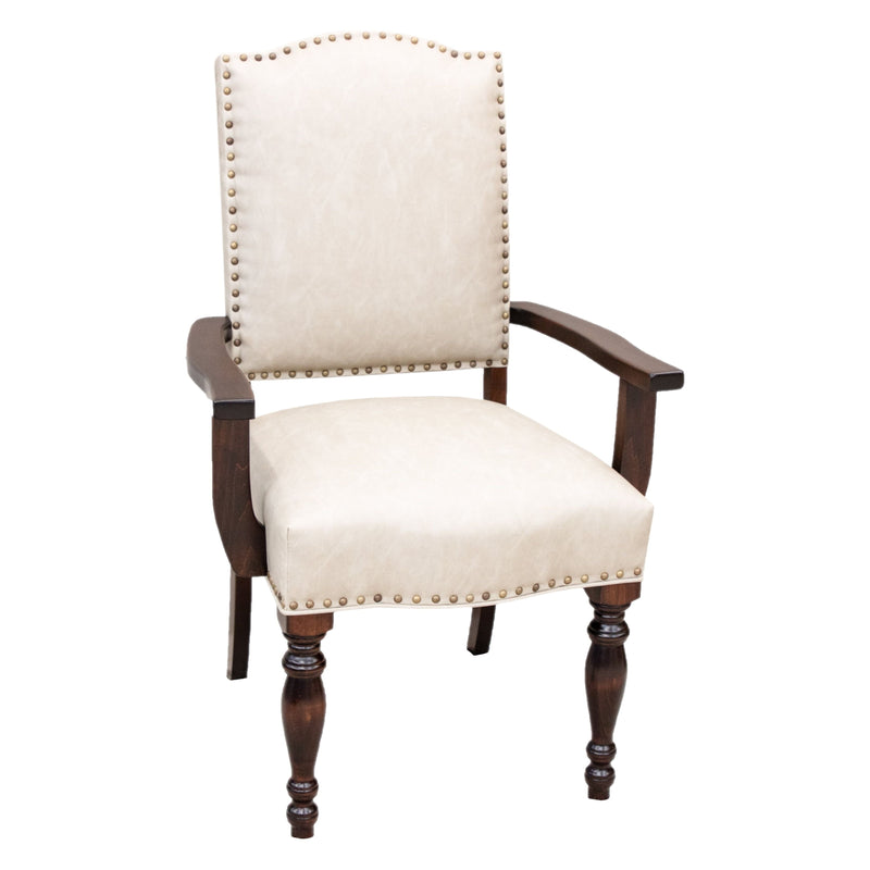 Southwest Upholstered Dining Chair with Wood Arms | 4-148