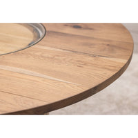 Amish Whiskey Personalized Rustic Hickory Wood Single Barrel Pub Table | WB