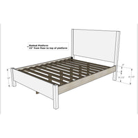 Madison California King Maple Wood Storage Platform Bed | ASB