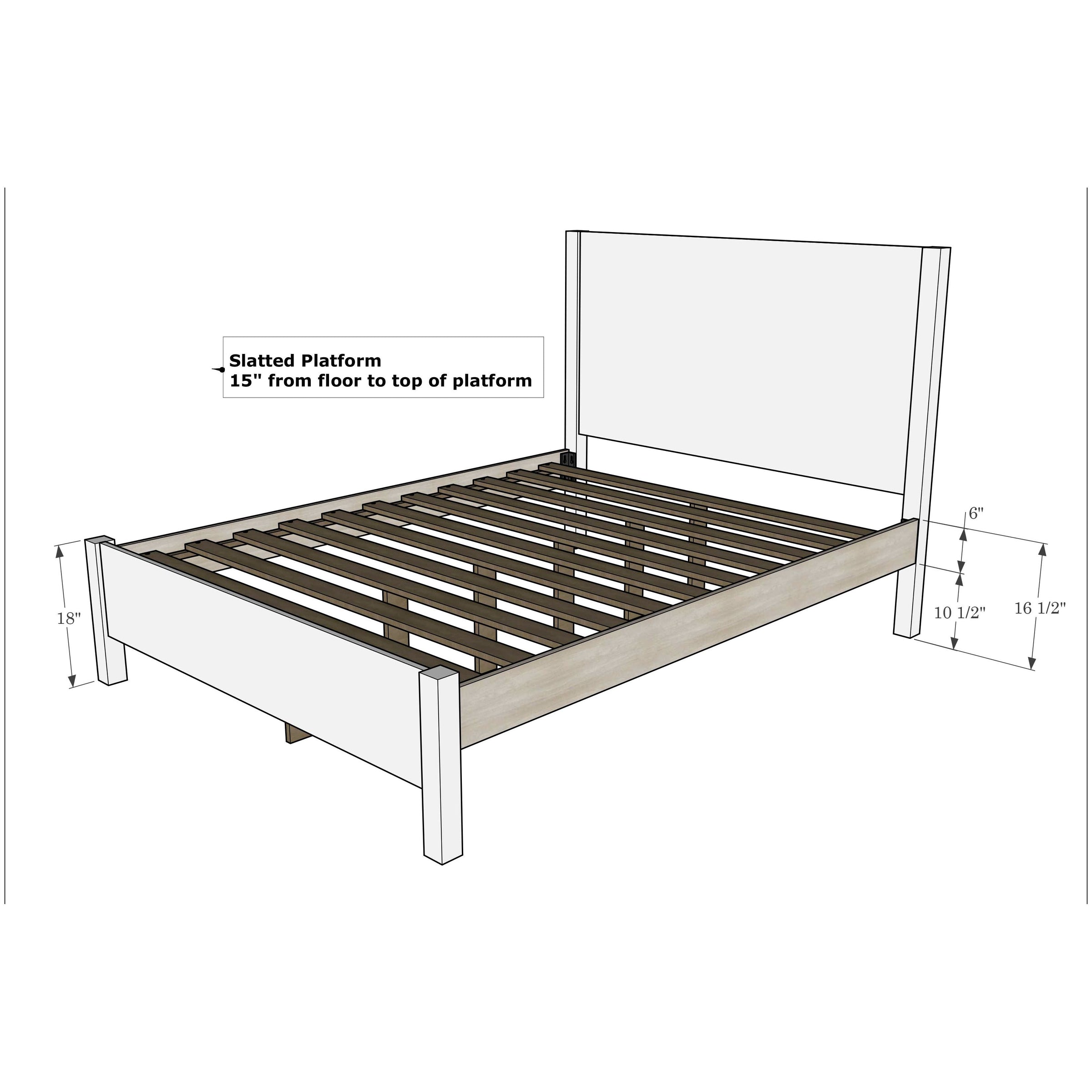 Madison California King Maple Wood Storage Platform Bed | ASB