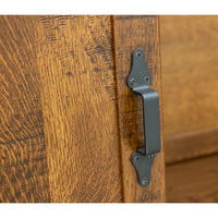 Amish Barn Door Quarter Sawn White Oak Wood Entertainment Center | GB