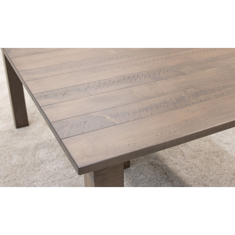 Amish Straight Leg Maple Wood Extending Dining Table | DCD