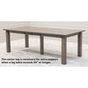 Amish Straight Leg Maple Wood Extending Dining Table | DCD