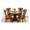 Amish Standard Round Quarter Sawn White Oak Wood Dining Table | ASB