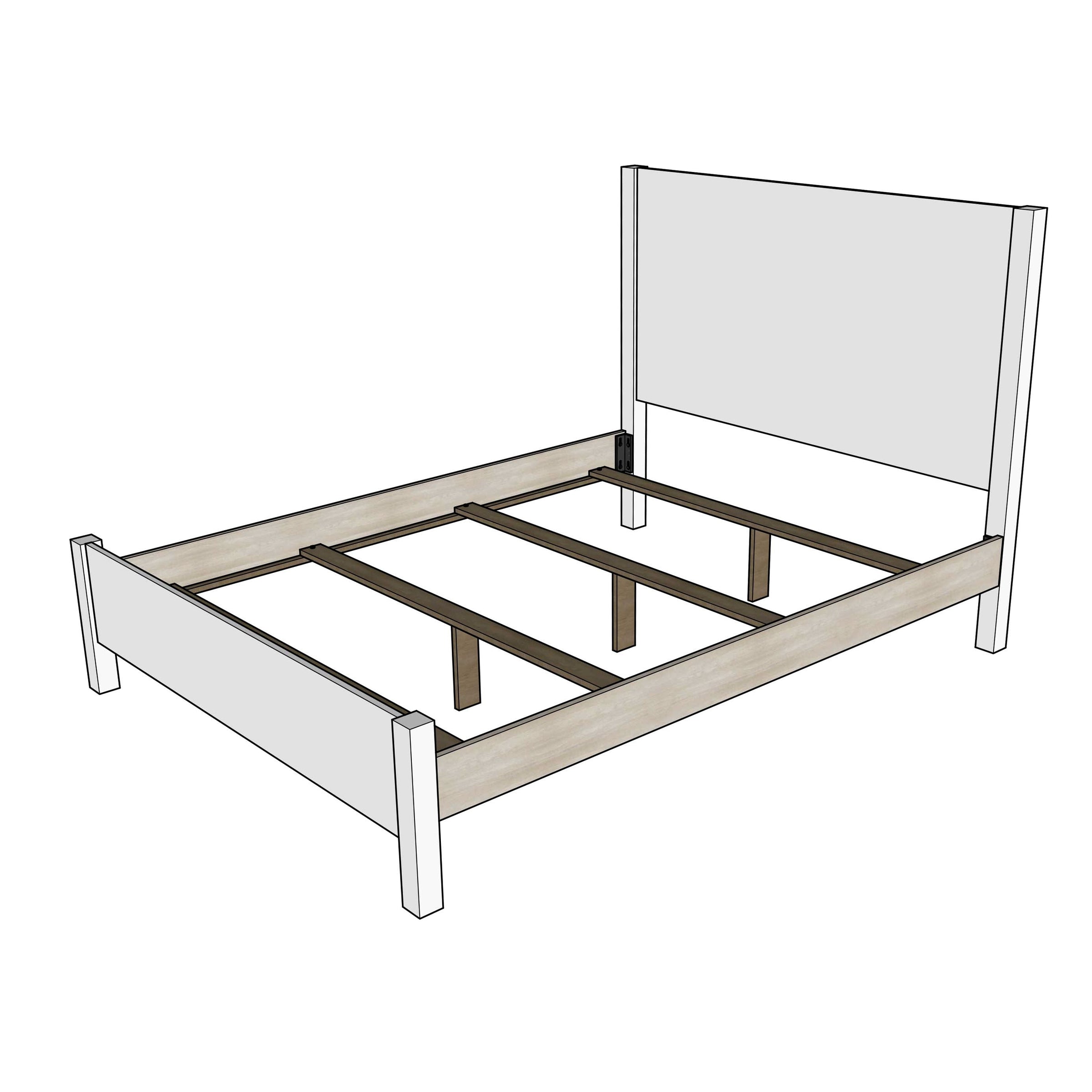 Madison California King Maple Wood Storage Platform Bed | ASB