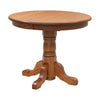 Amish Standard Round Oak Wood Dining Table | MC