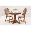 Amish Standard Round Oak Wood Dining Table | MC