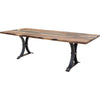 Straight Edge River Walnut Wood Dining Table