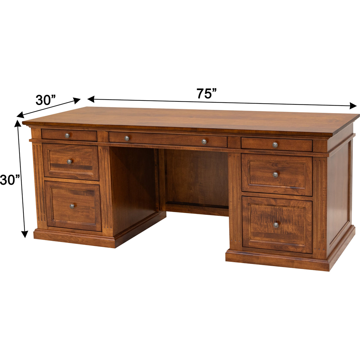 Striker Maple Wood Executive Desk | MC