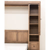 Amish Folding Maple Wood Murphy Wall Bed with Bookcases | WB