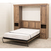 Amish Folding Maple Wood Murphy Wall Bed with Bookcases | WB