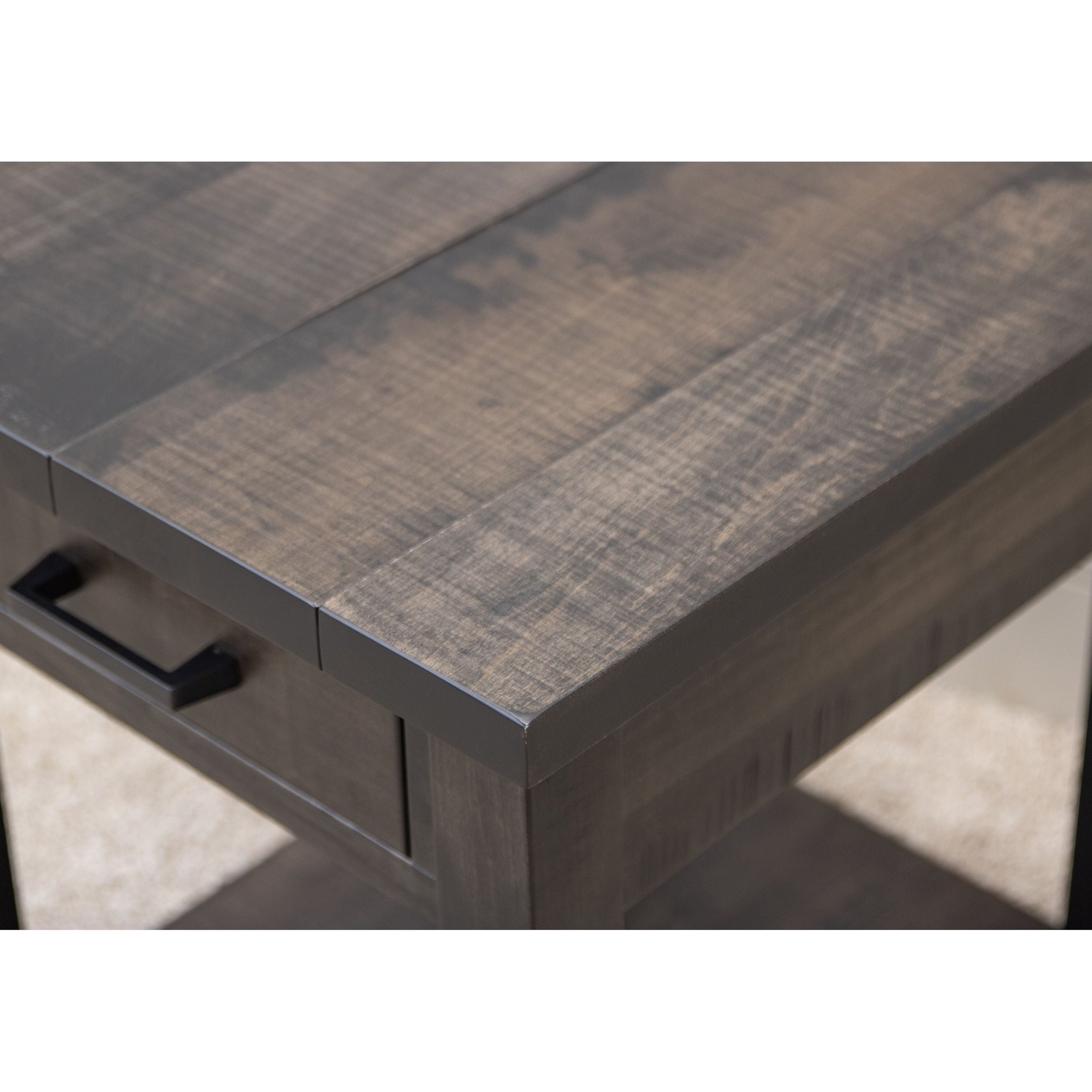 Montego Maple Wood Large Square Open End Table | DK
