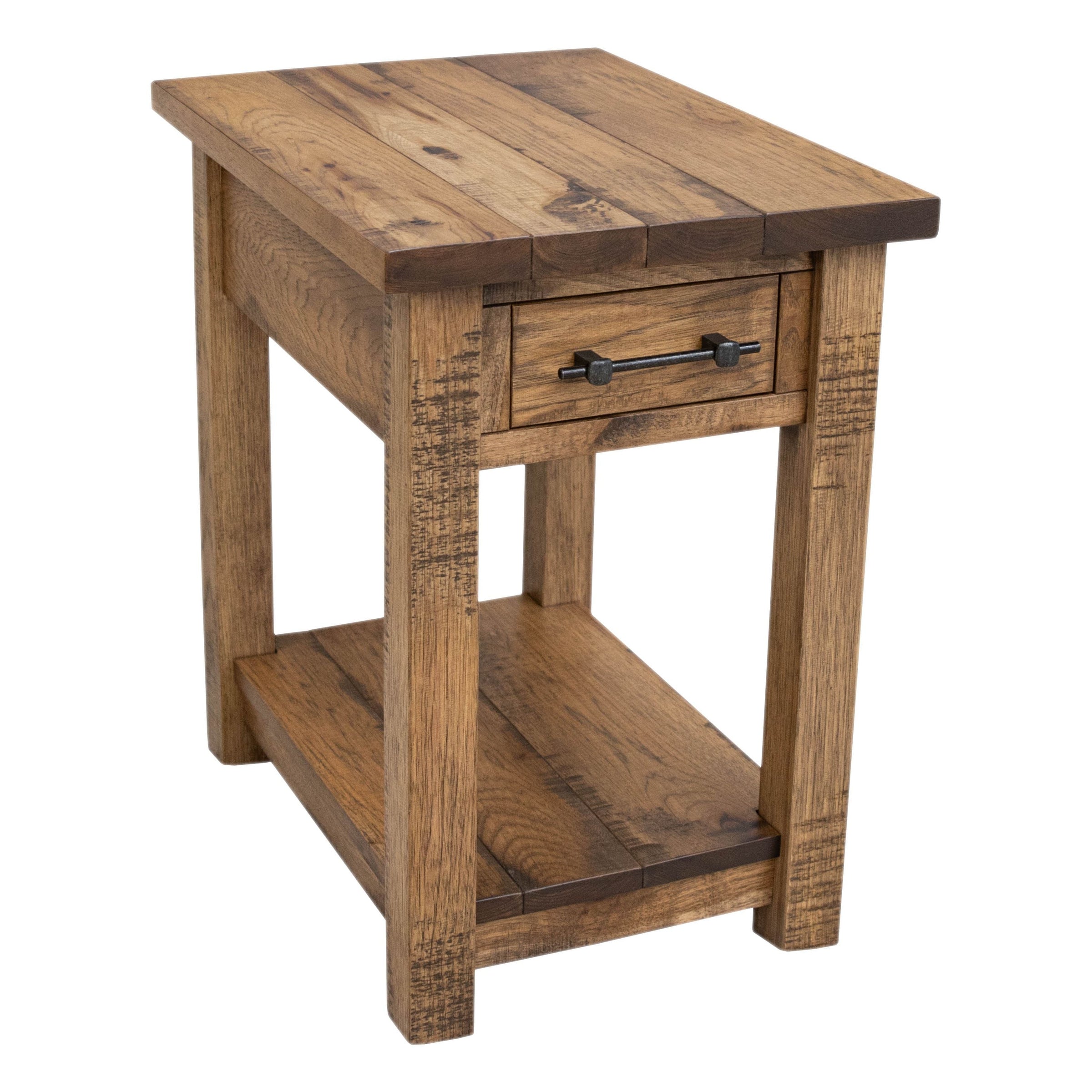 Montego Hickory Wood Small Rectangle Open End Table | CO