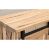 Montego 48" Hickory Wood Sliding Barn Door Post TV Console | SW