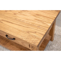 Montego Oak Wood Rectangle Open Coffee Table | FW