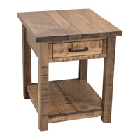 Montego Maple Wood Large Square Open End Table | CO