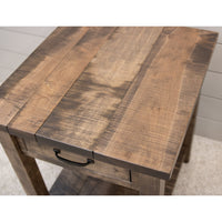 Montego Maple Wood Large Square Open End Table | CO