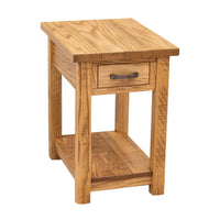 Montego Oak Wood Small Rectangle Open End Table | FW