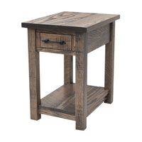 Montego Oak Wood Small Rectangle Open End Table | SB