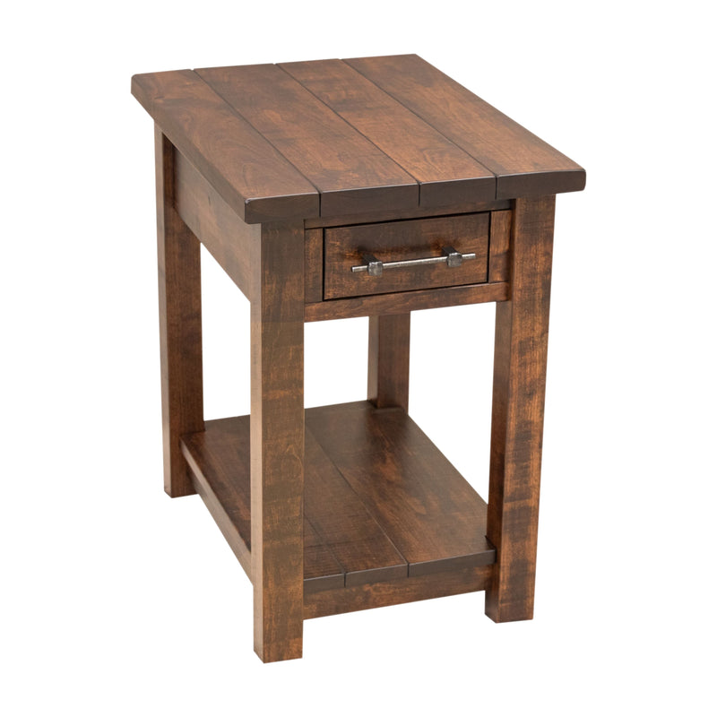 Montego Cherry Wood Small Rectangle Open End Table | ASB