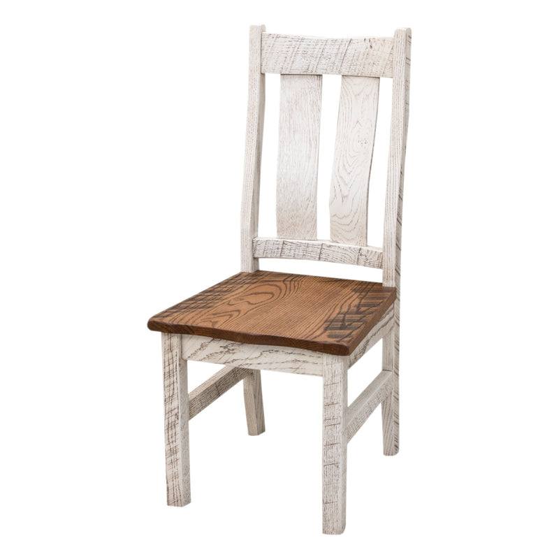 Timbercraft Reclaimed White & Wood Side Dining Chair