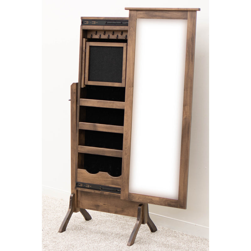 Amish Sliding Jewelry Cheval Mirror