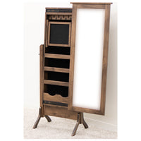 Amish Sliding Jewelry Cheval Mirror