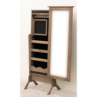 Amish Sliding Jewelry Cheval Mirror