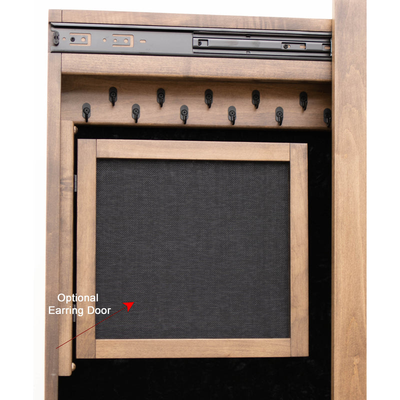 Amish Sliding Jewelry Cheval Mirror