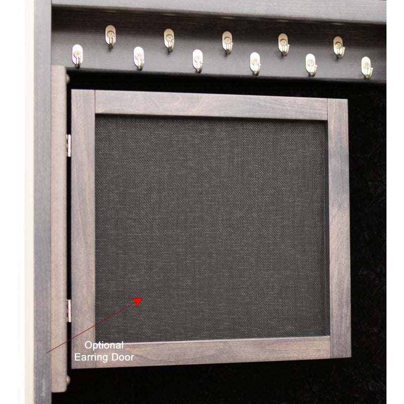 Amish Sliding Jewelry Cheval Mirror