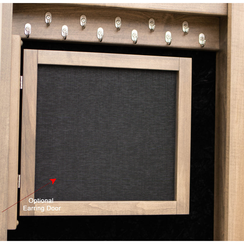 Amish Sliding Jewelry Cheval Mirror