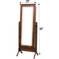 Amish Sliding Jewelry Cheval Mirror