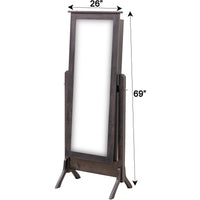 Amish Sliding Jewelry Cheval Mirror